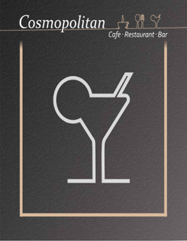 Cafe Cosmopolitan Getränkekarte